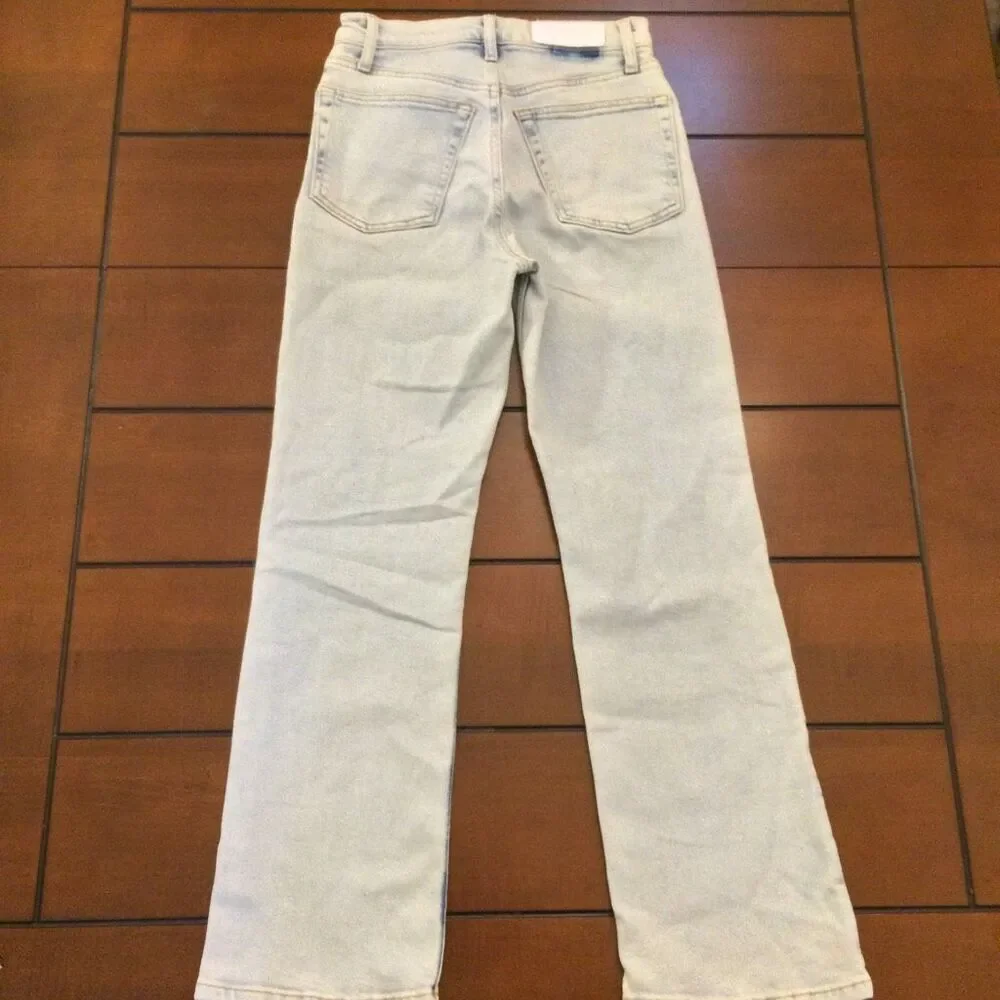 Re/Done 70s crop boot light wash jeans 25
